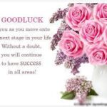 In our daily interactions, whether at work or in personal life, offering well-wishes is a simple yet "good luck in your future endeavors"